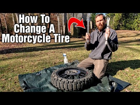 Видео: Как заменить шину мотоцикла с помощью шиномонтажного инструмента Motion Pro Bead Breaker