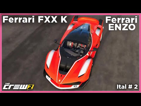 Видео: Ferrari FXX K, Ferrari ENZO. Итальянские заезды на суперкарах в гонке The Crew 2  Ital 2