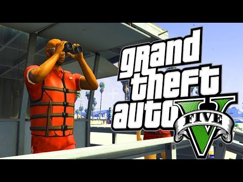 Видео: СПАСИТЕЛИ НА ПЛАЖА! #49 - GTA 5