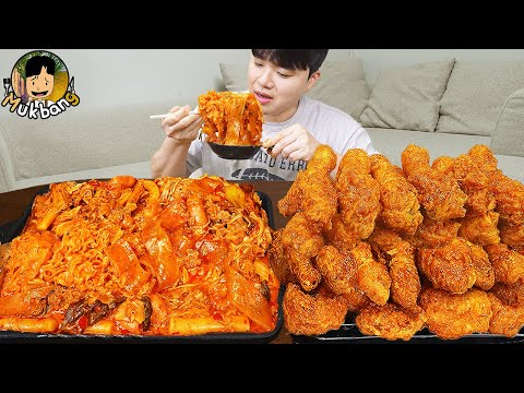 Видео: ASMR MUKBANG | Хрустящая жареная курица, Мала Сян Го, токпокки Звук корейской еды!