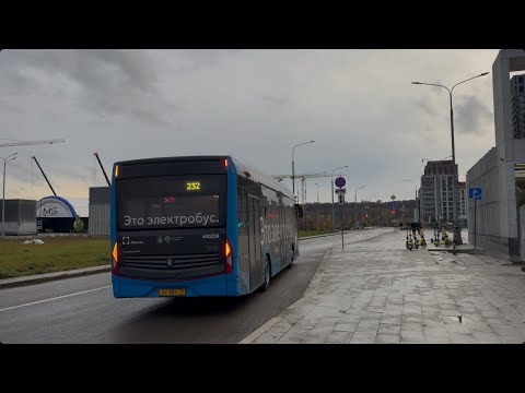 Видео: Электробус 232 - м. Терехово