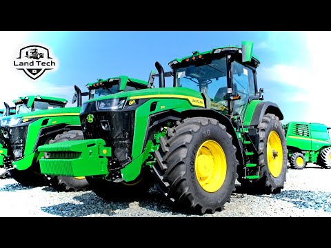 Видео: Новый трактор John Deere 8R - мощная машина с дизайном от BMW!