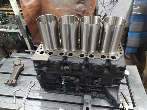 Видео: NISSAN TD 27 Гильзовка блока