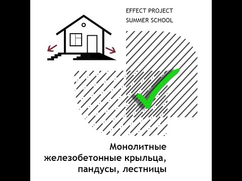 Видео: Лекция №17 Каштанова Ксения "Монолитные железобетонные крыльца, пандусы, лестницы"
