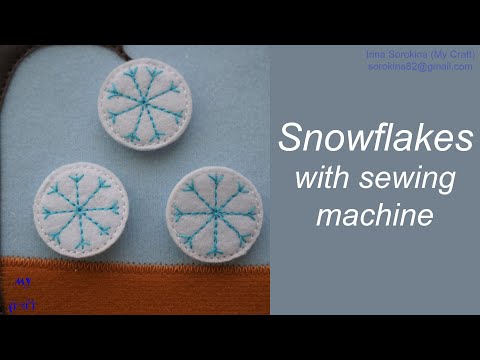 Видео: Felt snowflake / Снежинки из фетра