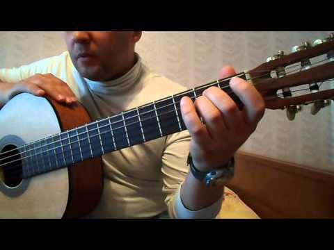 Видео: Как играть на гитаре В.Цой-Апрель Аккорды,концовка