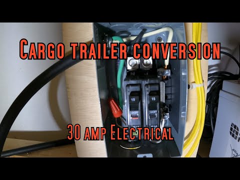 Видео: Переоборудование грузового прицепа: 30 А, электропитание