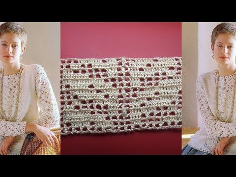 Видео: Филейное вязание Простая Красивая кофта