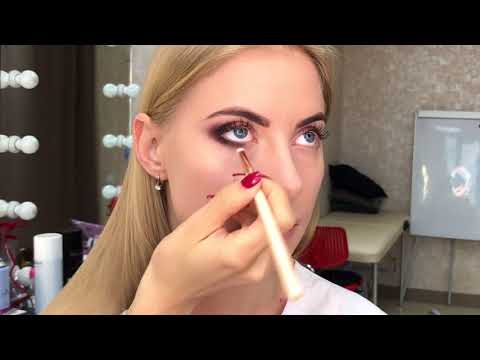 Видео: ВЕЧЕРНИЙ МАКИЯЖ. Макияж в карандашной технике. Makeup tutorial