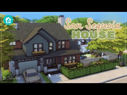 Видео: Дом в Сан-Секвойе🌳│Строительство│San-Sequoia House│SpeedBuild│NO CC [The Sims 4]