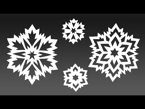 Видео: Красивые снежинки из бумаги DIY - Простые снежинки DIY 🎄