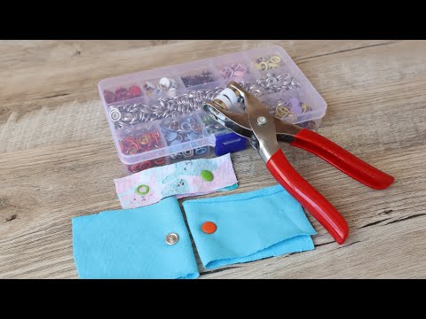 Видео: Установка рубашечных кнопок щипцами с AliExpress
