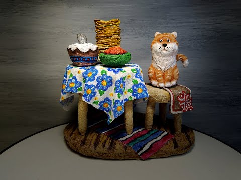 Видео: DIY Игрушка из ваты "Масленица"/Cotton toy "Tea party"