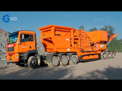 Видео: Самые невероятные мобильные измельчители грузов, которые вы должны увидеть ▶ камнедробилка