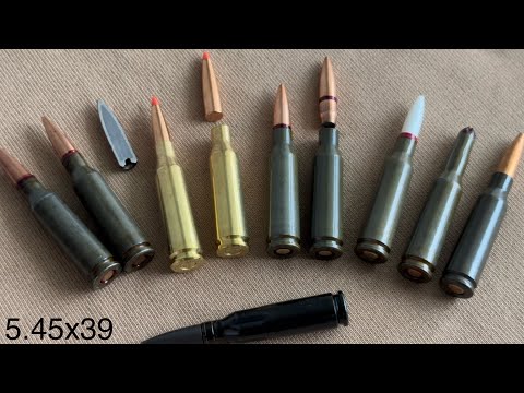 Видео: Какие патроны 5.45x39 можно встретить в США? Обзор производителей и типов пуль.