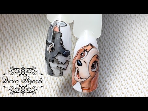 Видео: Мультяшки!!! Рисуем Собачку!!! Дизайн Ногтей!!! Nails Design!!!