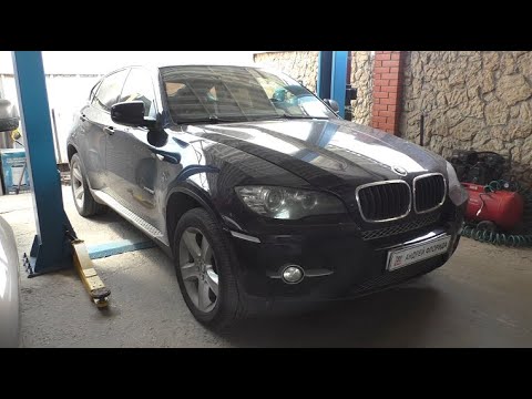 Видео: Замена прокладки крышки клапанов N55 на BMW X6 2011  БМВ X6 3,0 бензин 1часть