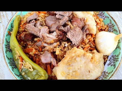 Видео: Плов из баранины с бараньим жиром по-таджикски. Ну очень вкусный