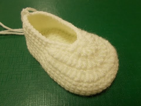 Видео: Основа пинетки  - Crochet  booties - вязание крючком