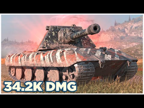 Видео: E 100 • 34.2К УРОНА • Big Boss WoT Blitz