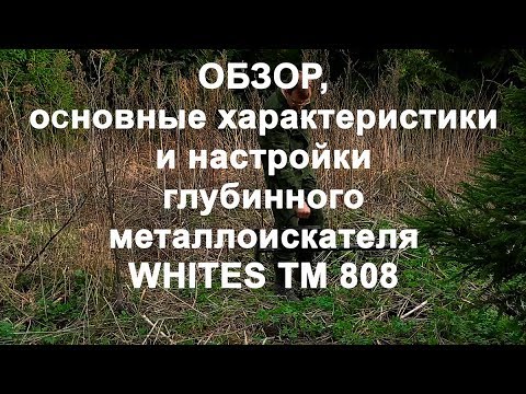 Видео: Обзор, хар-ки и настройки глубинного металлоискателя Whites TM 808