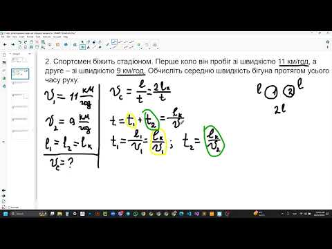 Видео: Фізика, 7 клас. Розв'язування задач з теми "Середня швидкість"