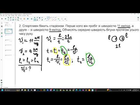 Видео: 7 клас, розв'язування задач на середню швидкість