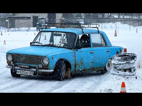 Видео: НАШ ПЕРВЫЙ РАЗ НА ЗИМНИХ ДРИФТ СОРЕВНОВАНИЯХ! ВСТАНЕМ НА ТУМБУ?