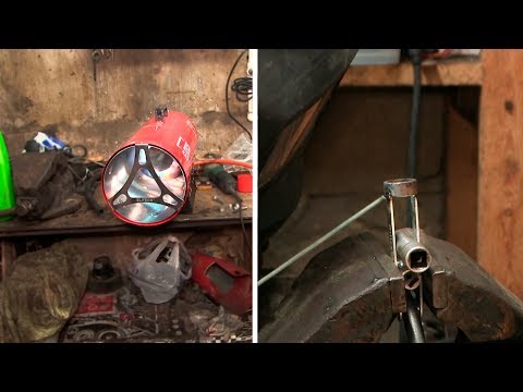 Видео: Тепловая пушка на 30 кВт. Доработка рассухаривателя