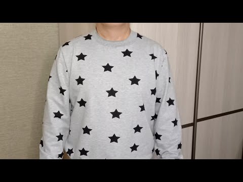 Видео: Мужской лонгслив/футболка без выкройки за 15 минут. Часть 1