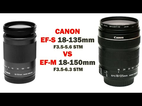 Видео: Обзор Canon EF-M 18-150mm f3.5-6.3 STM vs EF-S 18-135mm f3.5-5.6 STM