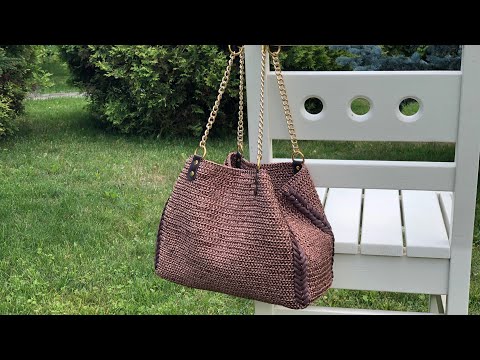 Видео: Сумка из рафии как у Gucci. Мастеркласс.