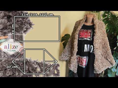 Видео: 👉🏻Кардиган из прямоугольника 👌🏻 БЕЗ спиц и крючка / Cardigan Knitting without needles and hook