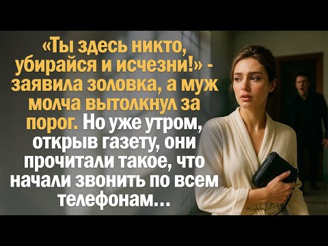 Видео: «Ты здесь никто, убирайся и исчезни!» - заявила золовка, а муж молча вытолкнул за порог. Но уже...