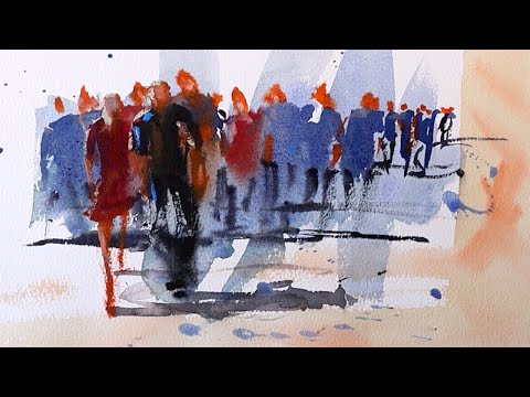 Видео: Акварель Абстрактные Пятна