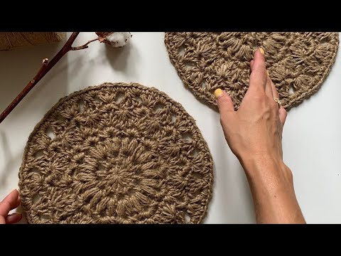 Видео: АВТОРСКИЙ КРУГ ИЗ ДЖУТА крючком. SHODDI
