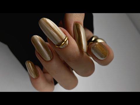 Видео: 🪐😍 Быстрый градиент на ногтях / Дизайн по мокрому гель лаку / Текстура натурального камня