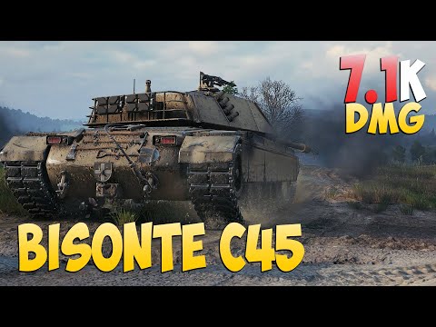 Видео: Bisonte C45 - 4 Kills 7.1K DMG - Очень хороший бой! - Мир Танков