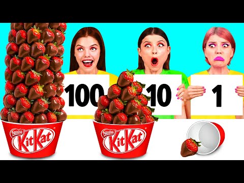 Видео: 100 Слоев Еды Челлендж | Фантастические Кухонные Рецепты от DaZaZa Challenge