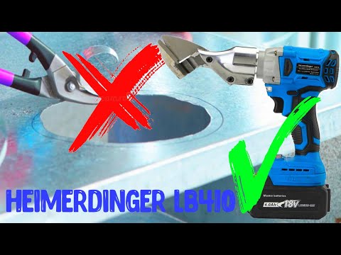 Видео: HEIMERDINGER LB410 Обзор разборка и тестирование аккумуляторных ножниц по металлу .