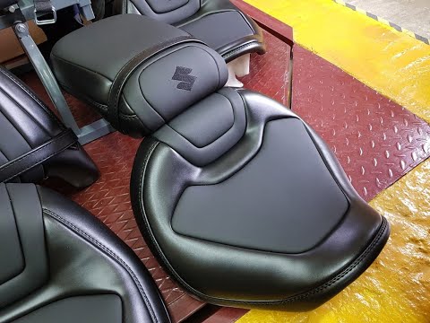 Видео: Обзорное видео  эргономичных сидений "KINETIC" для мотоциклов Suzuki Intruder и Boulevard.