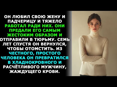 Видео: Жена-изменщица и падчерица подставили его и сломали ему жизнь. Но он вернулся...Измена жены.