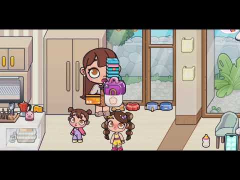 Видео: Закупаемся к школе Мишель идёт в 1 класс а Арина 4 класс Аватар ворлд 