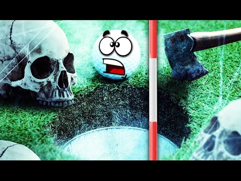 Видео: СМЕРТЕЛЬНЫЙ ГОЛЬФ С ОПАСНЫМИ ЛОВУШКАМИ И ТОПОРАМИ НА МЕРТВОМ КЛАДБИЩЕ В GOLF IT