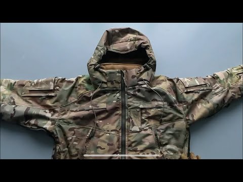 Видео: Тактична зимова куртка UATAC Multicam Hard Membrane Climashield Apex