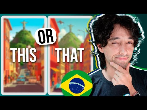 Видео: Португальский вызов на аудирование: Угадай картинку, которую я описываю