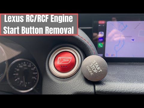Видео: Замена кнопки запуска двигателя Lexus RCF и снятие декоративной окантовки приборной панели