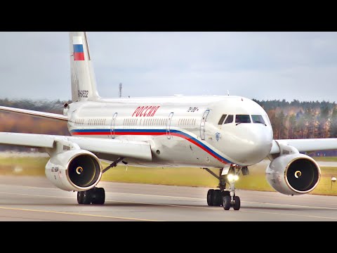 Видео: Один из новейших Ту-214. Мягко сел, быстро взлетел.