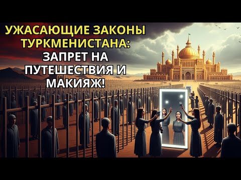 Видео: УЖАСАЮЩИЕ ЗАКОНЫ ТУРКМЕНИСТАНА: ЗАПРЕТ НА ПУТЕШЕСТВИЯ И МАКИЯЖ!
