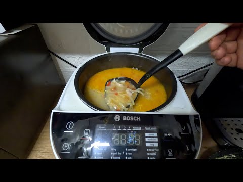 Видео: Пилешка супа в Мултикукър BOSCH AutoCook